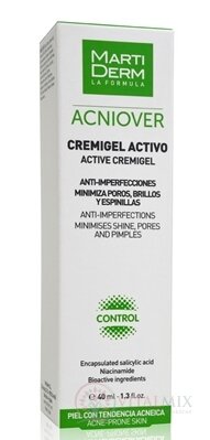 MartiDerm ACNIOVER CONTROL ACTIVE CREMIGEL aktivní gel při akné 1x40 ml