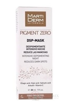 MartiDerm PIGMENT ZERO DSP-MASK noční depigmentační maska, pro všechny typy pleti 1x30 ml