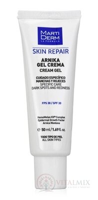 MartiDerm SKIN REPAIR ARNIKA CREAM GEL regenerační gel-krém s ochranným faktorem SPF 30, pro všechny typy pleti 1x50 ml