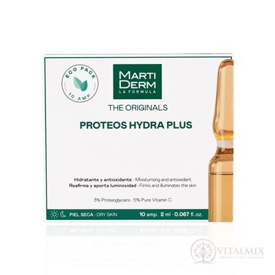 MartiDerm THE ORIGINALS PROTEOS HYDRA PLUS ampule, pro suchou pleť 10x2 ml