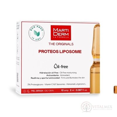 MartiDerm THE ORIGINALS PROTEOS LIPOSOME ampule, pro mastnou pleť 10x2 ml