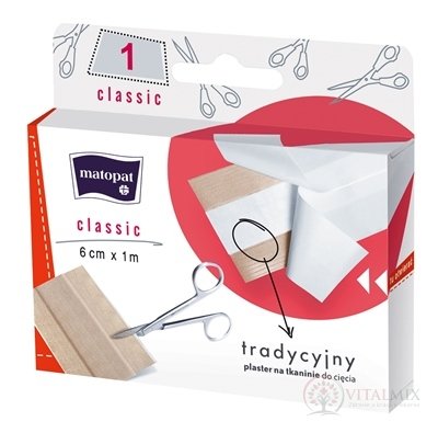 Matopat classic náplast 6cm x 1m, 1x1 ks