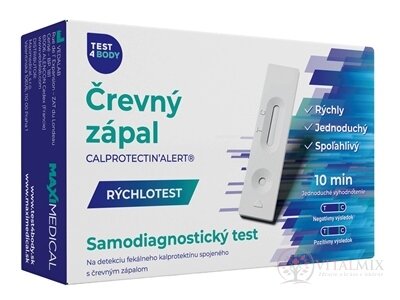 MAXIMEDICAL Rychlotest Střevní zánět samodiagnostický test ze stolice, 1x1 set