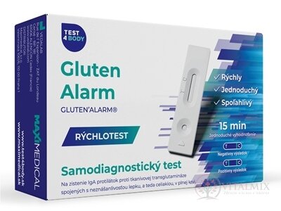 MAXIMEDICAL Rychlotest Gluten Alarm samodiagnostický test z krve, 1x1 set