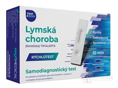 MAXIMEDICAL Rychlotest Lymská nemoc (borelióza) samodiagnostický test z krve, 1x1 set