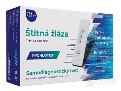 MAXIMEDICAL Rychlotest Štítná žláza samodiagnostický test z krve, 1x1 set
