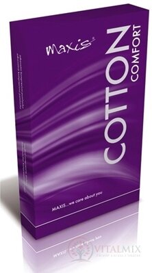 MAXIS COMFORT COTTON STEHENNÉ PUNČUCHY velikost 3, (II.KT), normální, se špicí, s krajkou, bronz, 1x1 pár