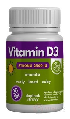 MEDICAL Vitamin D3 Strong 2500 IU tbl 1x30 ks