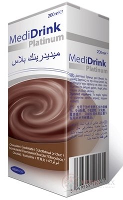 MediDrink Platinum příchuť čokoládová 30x200 ml