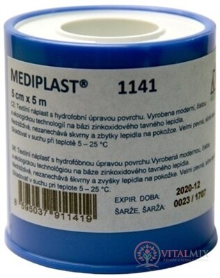 MEDIPLAST Textilní náplast 1141 5 cm x 5 m, cívka, 1x1 ks