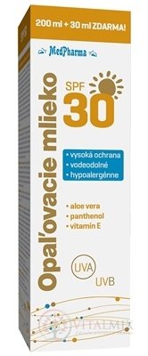MedPharma OPALOVACÍ MLÉKO SPF 30 200 + 30 ml zdarma (230 ml)