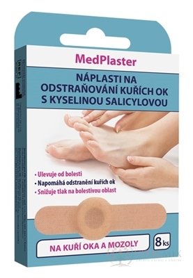 MedPlaster Náplast NA KUŘÍ OKA s kyselinou salicylovou 1x8 ks