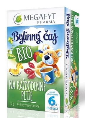 MEGAFYT Bylinný čaj BIO NA KAŽDODENNÍ PITÍ pro děti (od ukonč. 6. měsíce) 20x2 g (40 g)