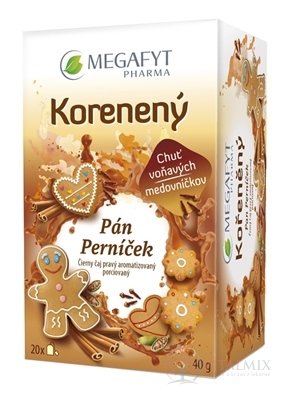 MEGAFYT Černý čaj Kořeněný pan Perníček porcovaný 20x2 g (40 g)