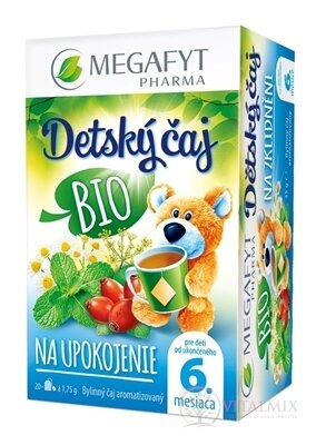 MEGAFYT Dětský čaj BIO NA UPOKOJENÍ bylinný čaj (od ukončeného 6. měsíce) 20x1,75 g (35 g)
