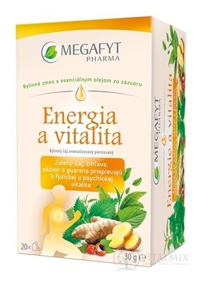 MEGAFYT Energie a vitalita bylinný čaj porcovaný 20x1,5 g (30 g)