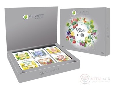 MEGAFYT kazeta Výběr čajů 6 druhů po 5 sáčků, 1x62,5 g