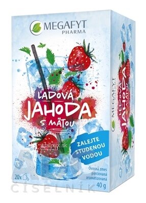 MEGAFYT Ledová jahoda s mátou ovocná směs 20x2 g (40 g)