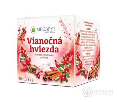 MEGAFYT Vánoční hvězda ovocný čaj aromatizovaný, porcovaný 10x2 g (20 g)