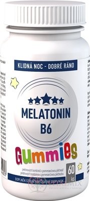 MELATONIN B6 Gummies - Clinical pektinové bonbóny s pomerančovou příchutí 1x60 ks