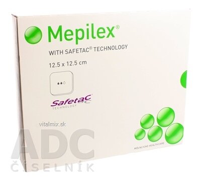 Mepilex 12,5x12,5 cm obvaz z měkkého pěnového silikonu 1x5 ks