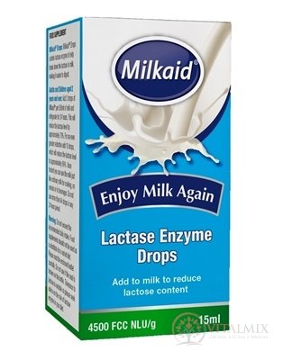 Milkaid Lactase Enzyme Drops kapky do mléka 1x15 ml