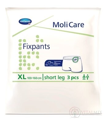MoliCare Fixpants short leg XL fixační kalhotky (100-160 cm) (inov.2017) 1x3 ks