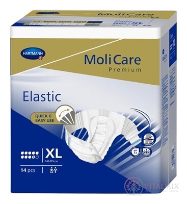 MoliCare Premium Elastic 9 kapek XL plenkové kalhotky zalepovací 1x14 ks