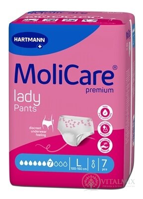 MoliCare Premium lady pants 7 kapek L inkontinenční natahovací kalhotky 1x7 ks