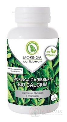 Moringa Moringa Caribbean BIO Calcium cps s vitamínem D3 1x120 ks