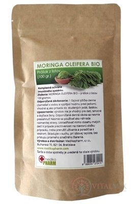 Moringa oleifera BIO - Medika Pharm prášek z listů 1x100 g