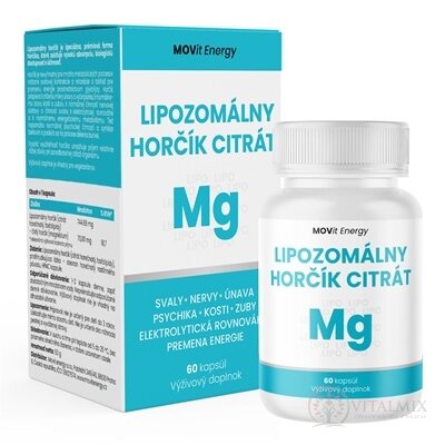 MOVit Lipozomální Hořčík Citrát cps 1x60 ks