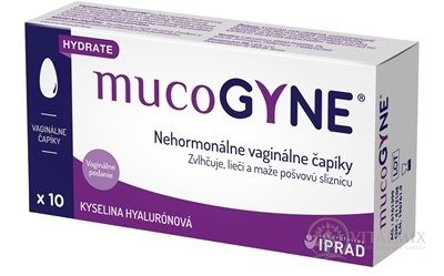 mucoGYNE nehormonální vaginální čípky 1x10 ks
