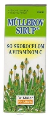 MÜLLERŮV SIRUP SE ZKOROCELEM A VIT. C 1x245 ml