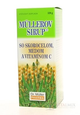 MÜLLERŮV SIRUP s jitrocelem, medem A VIT. C 1x320 g