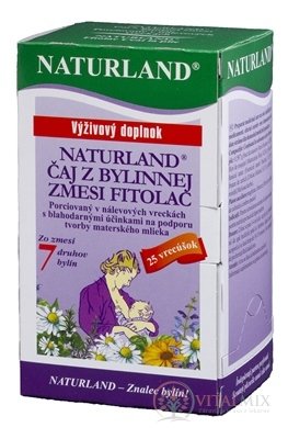 Naturland FITOLAC bylinná směs, nálevové sáčky 25x1,5 g (37,5 g)