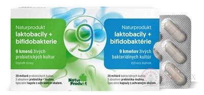 NaturProdukt laktobacily + bifidobakterie cps (9 kmenů, 20 miliard) 1x15 ks
