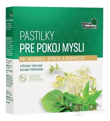 NaturProdukt PASTILKY PRO KLIDU MYSLI 1x20 ks