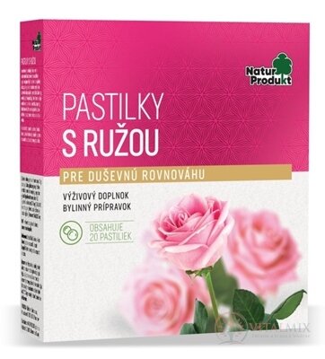 NaturProdukt PASTILKY S RŮŽÍ 1x20 ks