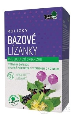 NaturProdukt ROLÍZKY Bezové Lízátka pro odolnost organismu 1x4 ks