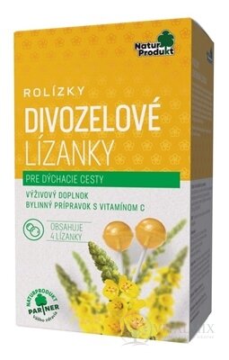 NaturProdukt ROLÍZKY Divizna Lízátka na dýchací cesty 1x4 ks
