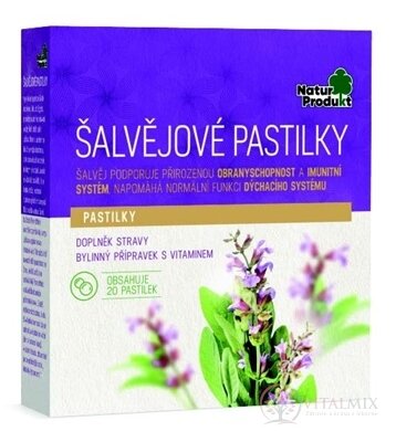 NaturProdukt ŠALVIOVÉ PASTILKY 1x20 ks