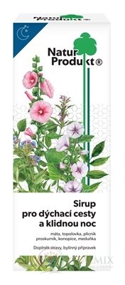 NaturProdukt Sirup pro dýchací cesty, klidnou noc sirup 1x200 ml