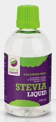 NATUSWEET stevia LIQUID (KAPKY) sladidlo, tekuté 1x100 ml