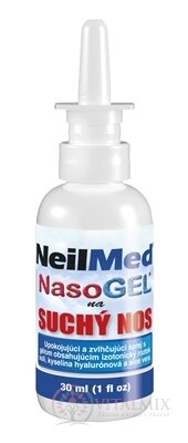 NeilMed NasoGEL for DRY NOSES sprej, zvlhčení nosu, 1x30 ml
