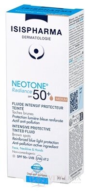 NEOTONE Radiance SPF 50+ tinted Medium tónovaný ochranný fluid, pigmentové skvrny 1x30 ml