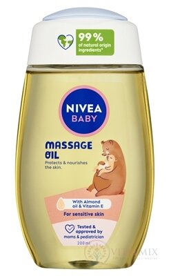 NIVEA BABY Zklidňující masážní olej 1x200 ml