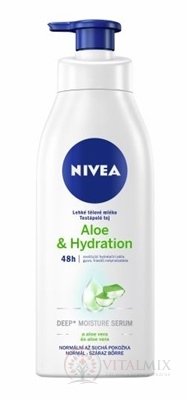 NIVEA Lehké tělové mléko Aloe &amp; Hydration normální až suchá pokožka 1x400 ml