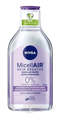 NIVEA Micelární voda Micellaire Sensitive zklidňující, all in 1, 1x400 ml