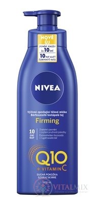 NIVEA Zpevňující tělové mléko Firming Q10 + vit.C výživné, suchá pokožka 1x400 ml